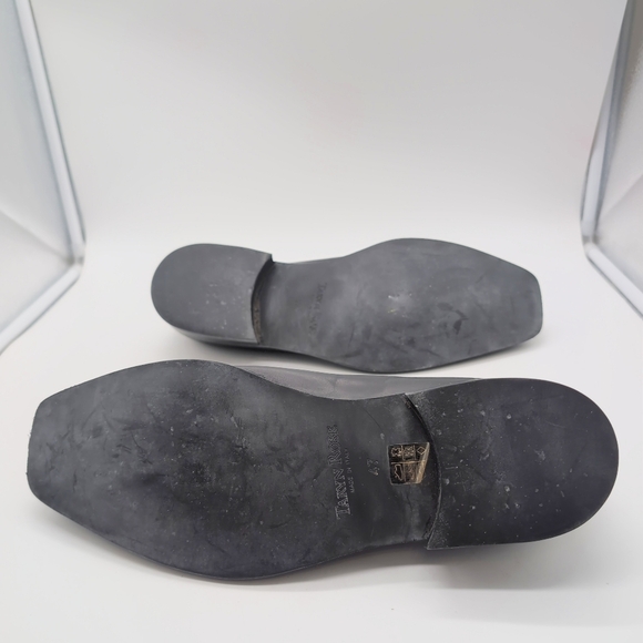 Taryn Rose Sz 13 / 47 Men's Black Leather Dress Shoes Square Toe - Picture 8 of 11